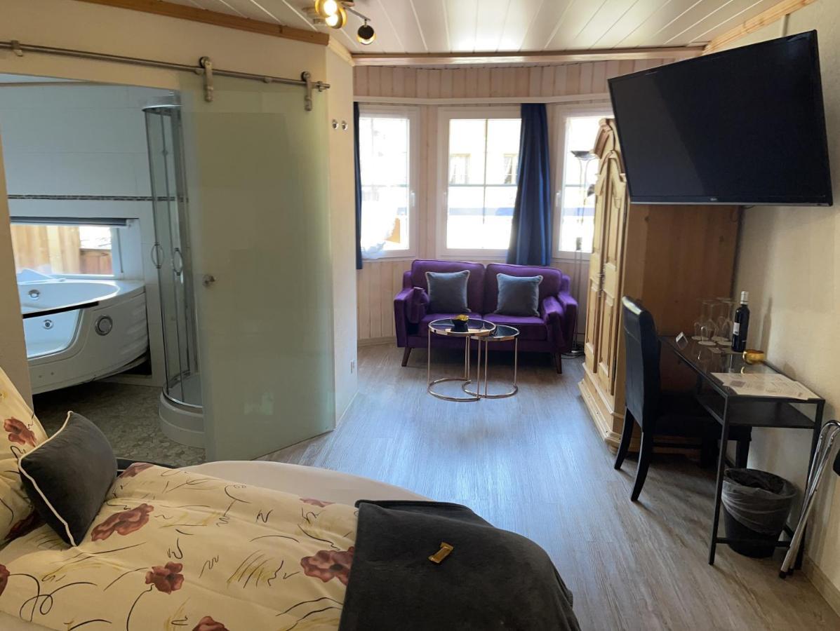 Chalet Hotel Adler Ag Kandersteg Bagian luar foto