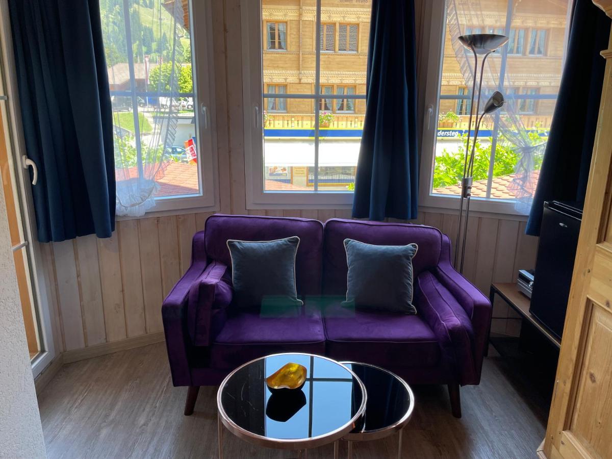 Chalet Hotel Adler Ag Kandersteg Bagian luar foto